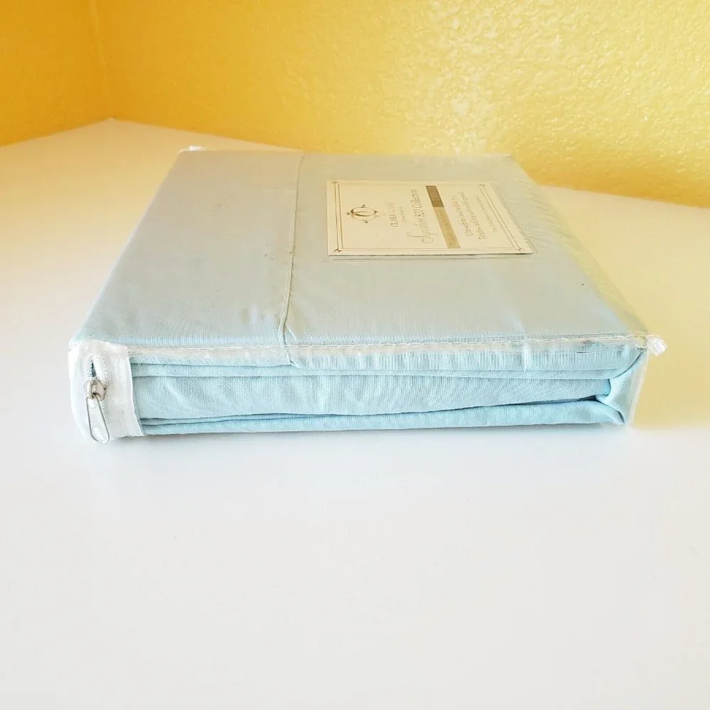 Clara Clark Deluxe Sheet Sets 820 Collection Twin 3 Piece Light Blue Micro fiber